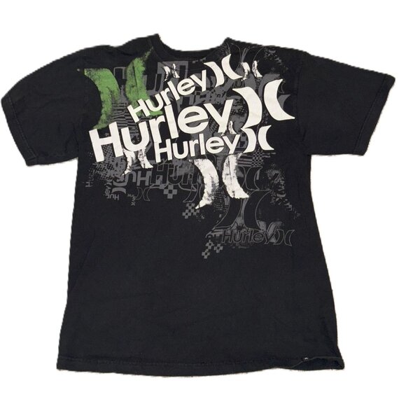 Hurley Mens Graphic T-Shirts Bundle Black & Green Large - Picture 2 of 13